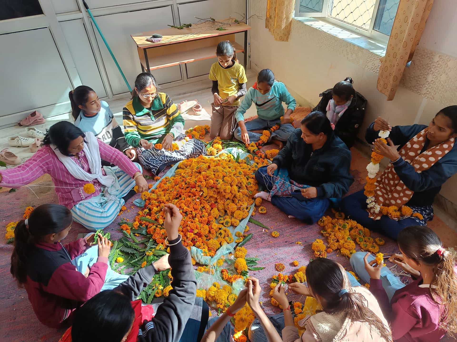 Women from the Hathikhera community at a Bal Sansar Sanstha event