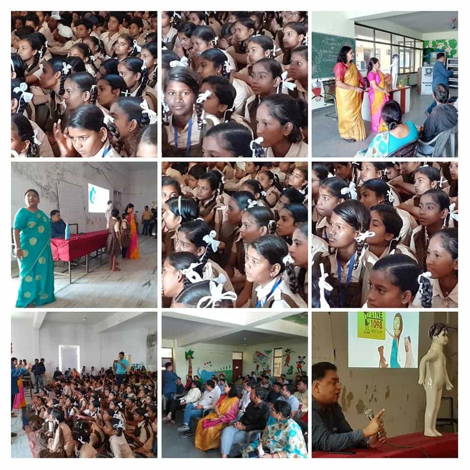 Taiyari adolescent health awareness session at a school
