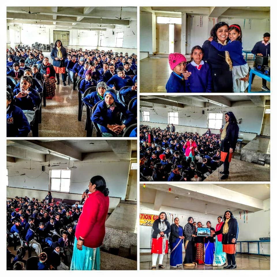 Taiyari session with a hall of adolescents at a school